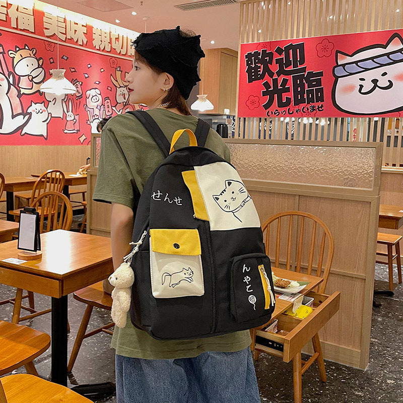 Large Capacity Student Backpack for Girls
