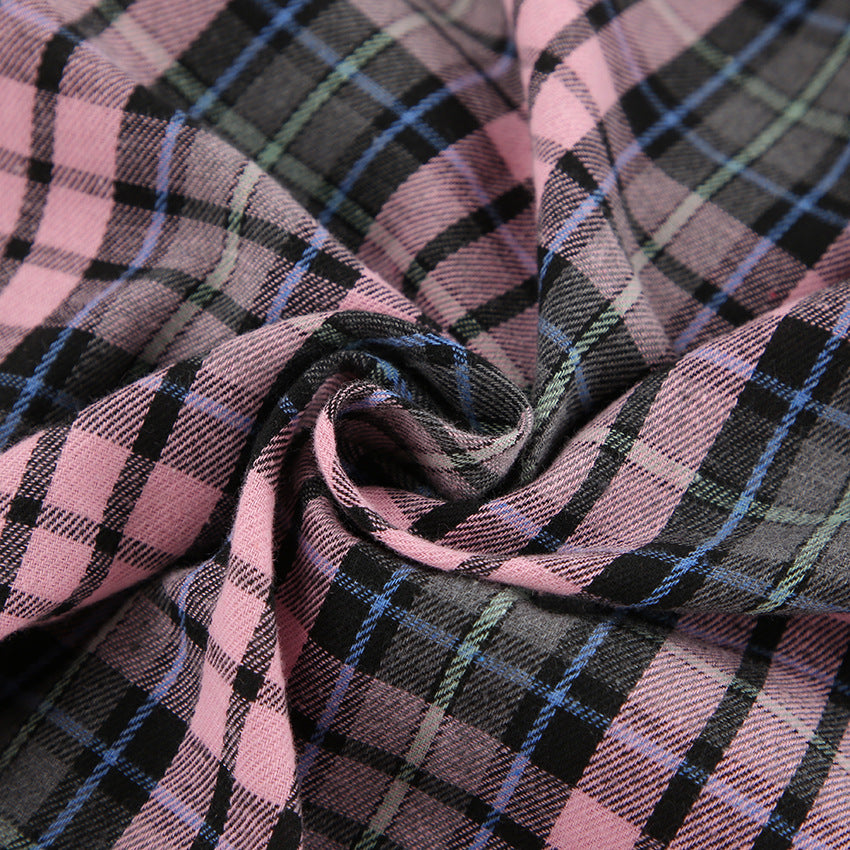 Playful Plaid Blazer - Chic Harajuku Style for Women