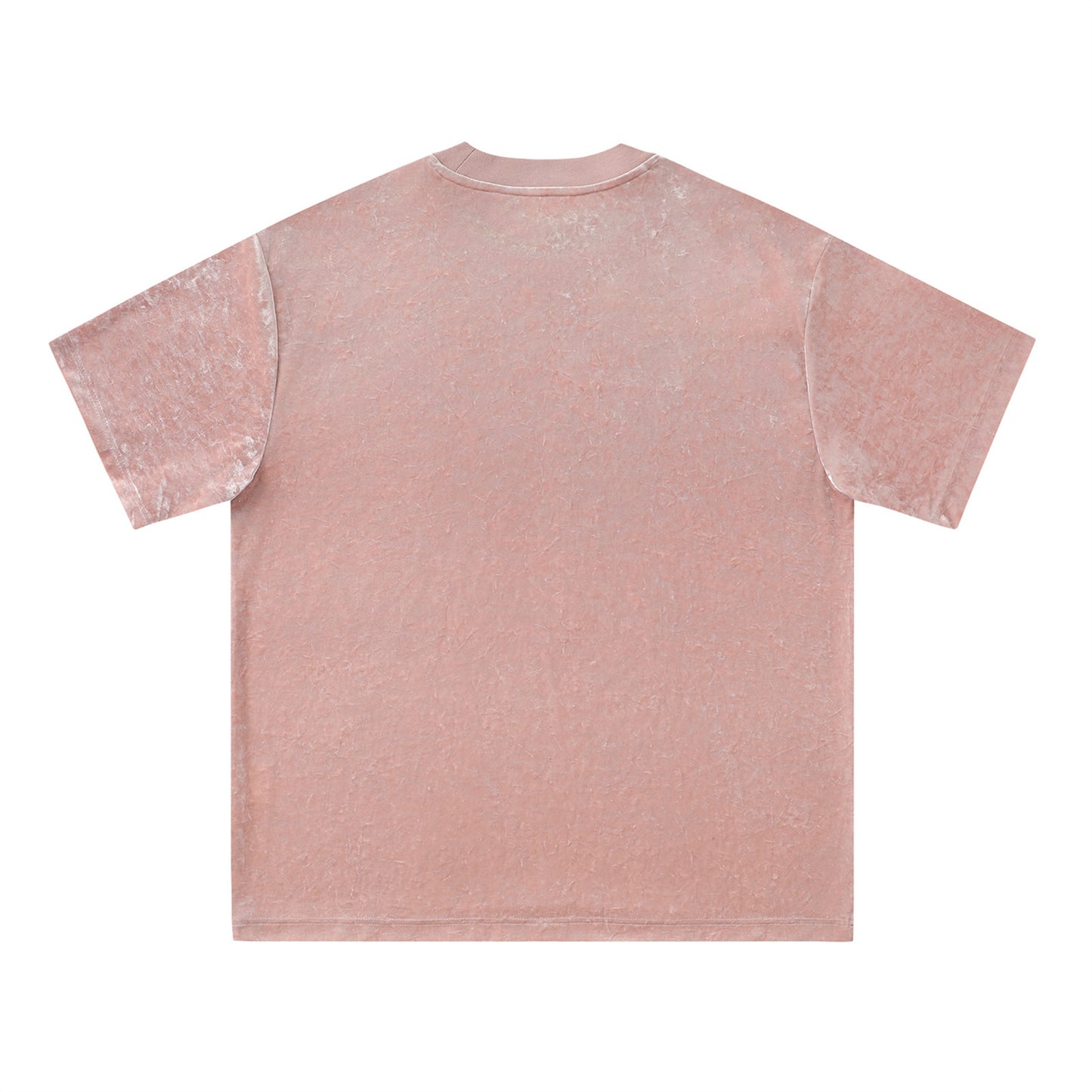 Hip-Hop Design Printed Suede T-Shirt - Harajuku Style