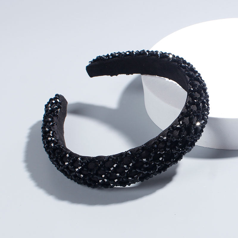 Red Thin Sponge Pearl Headband