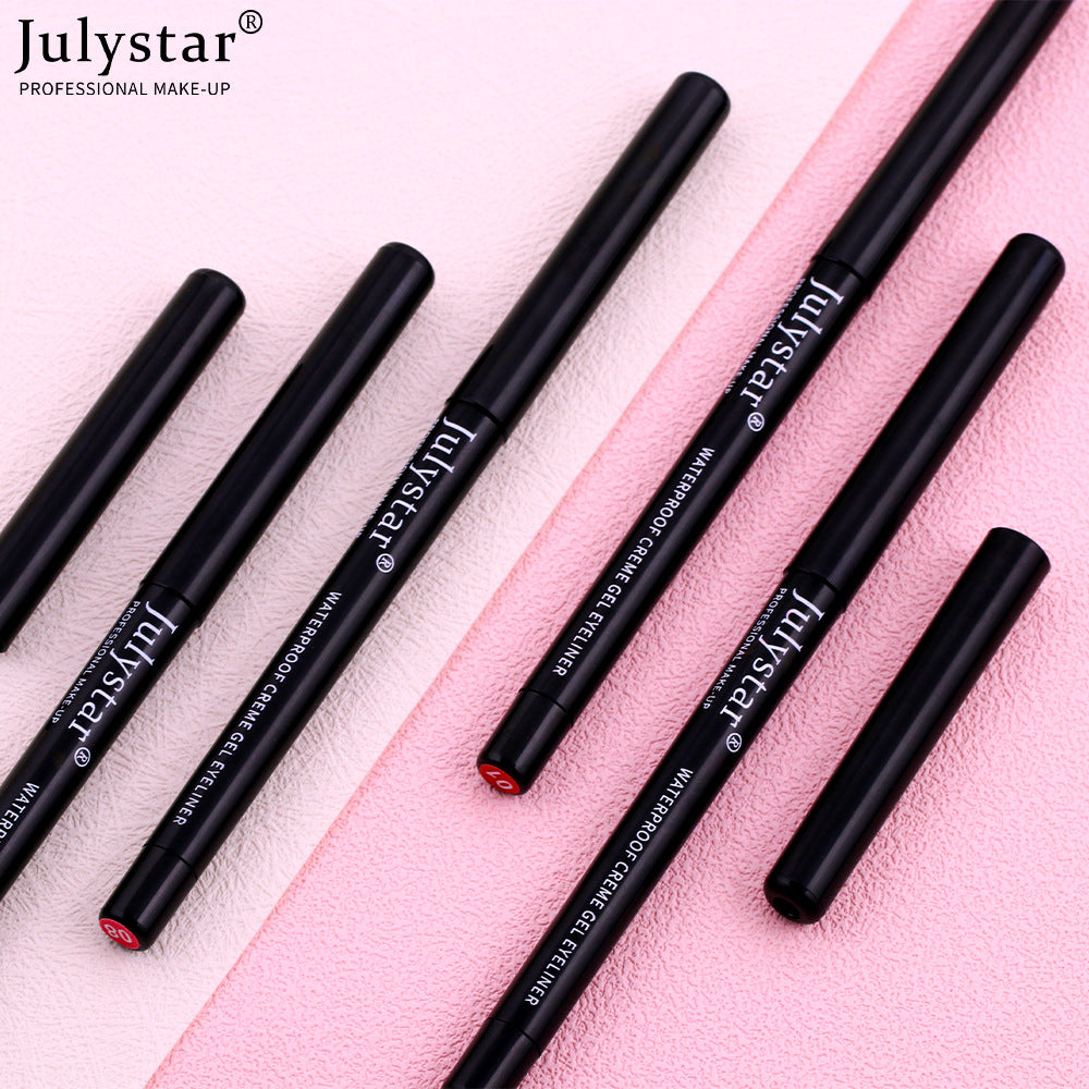 Harajuku Style Waterproof Eyeliner Pencil Set – 10 Colors