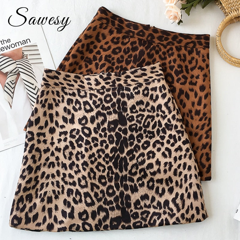 Sexy Leopard Mini Skirt for Women