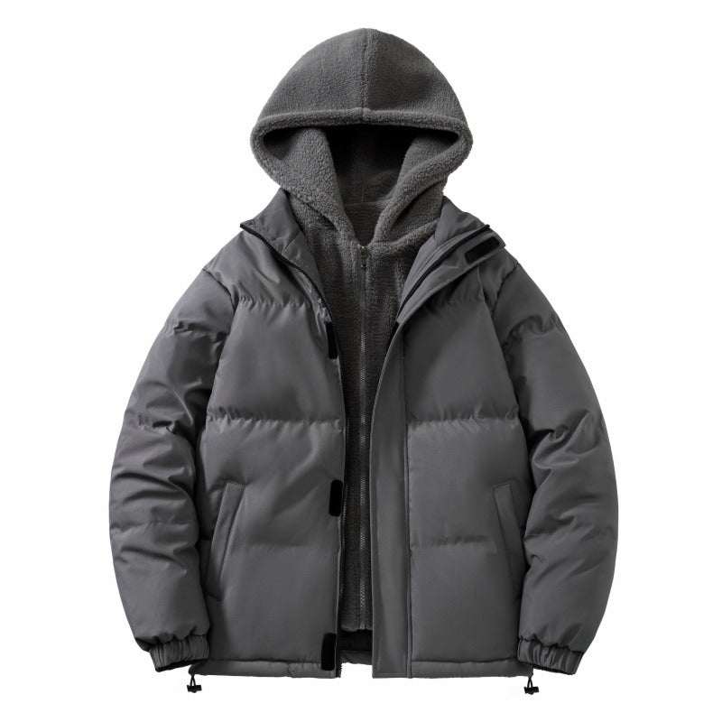 Men's Harajuku Style Hooded Cotton Jacket