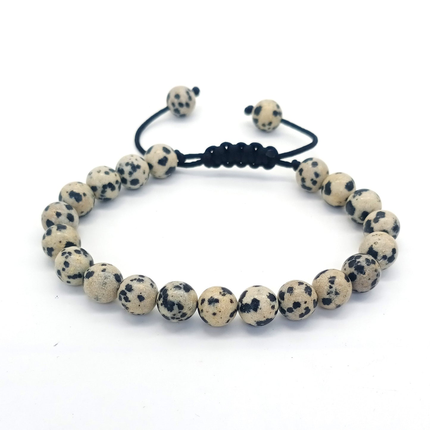 8mm Tiger Eye Stone Beads Bracelet - Adjustable & Braided