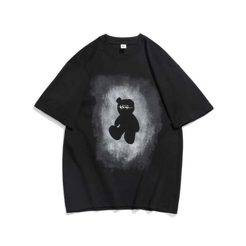 Harajuku Bear Print Loose Fit T-Shirt