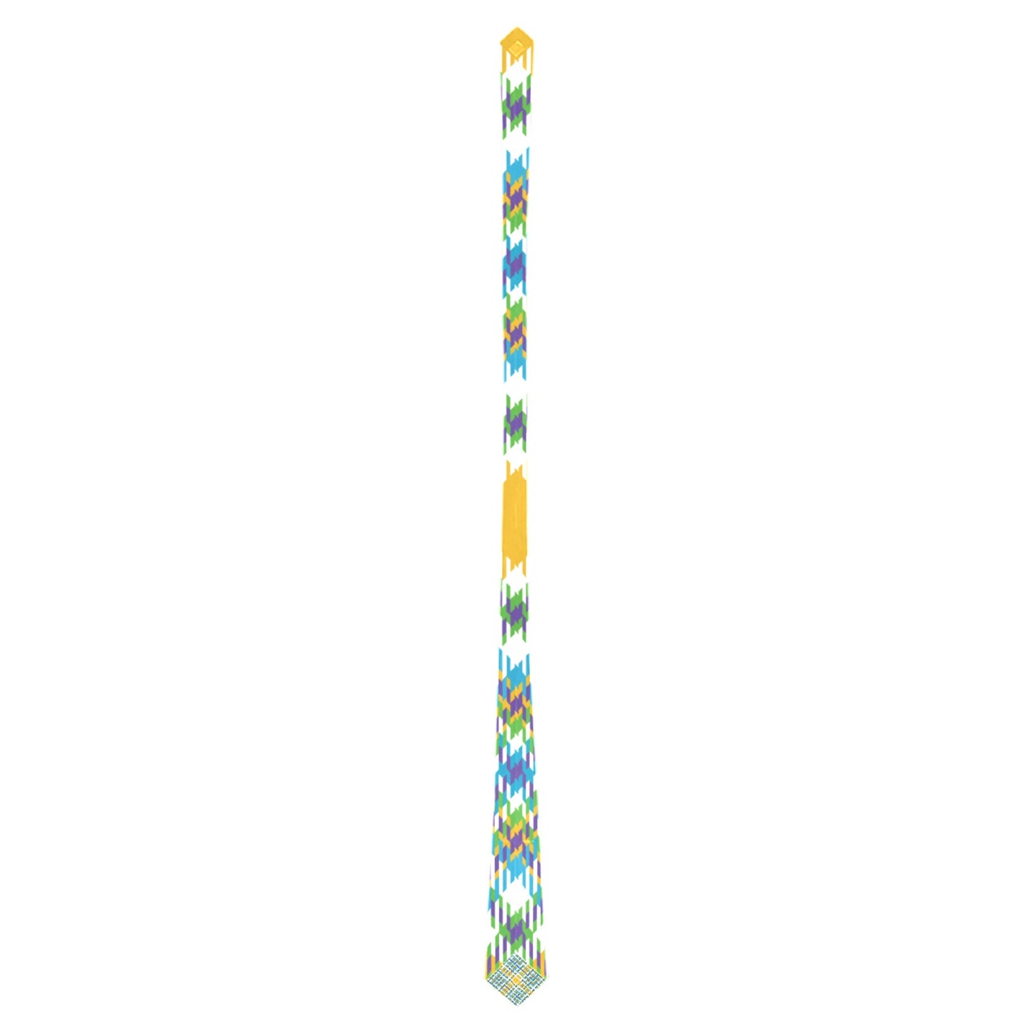 Yellow Blue Custom Peekaboo Necktie
