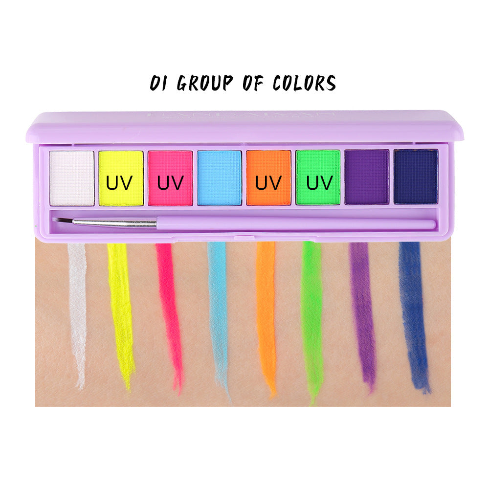 Ultraviolet Glow Water Soluble Body Paint & Eyeliner
