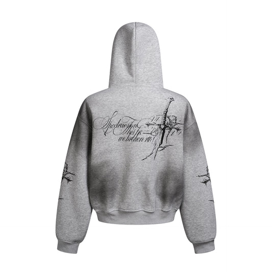 Dirty Stained Cross Hoodie