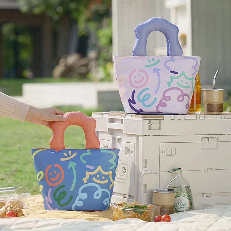 Graffiti Insulated Lunch Bag for School Kids