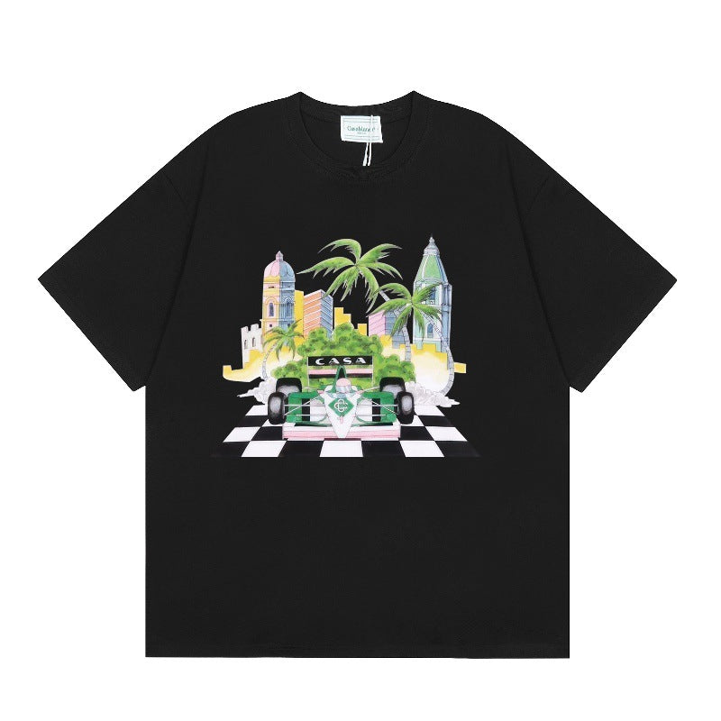 Harajuku Style Short-Sleeved T-Shirt for Men and Women