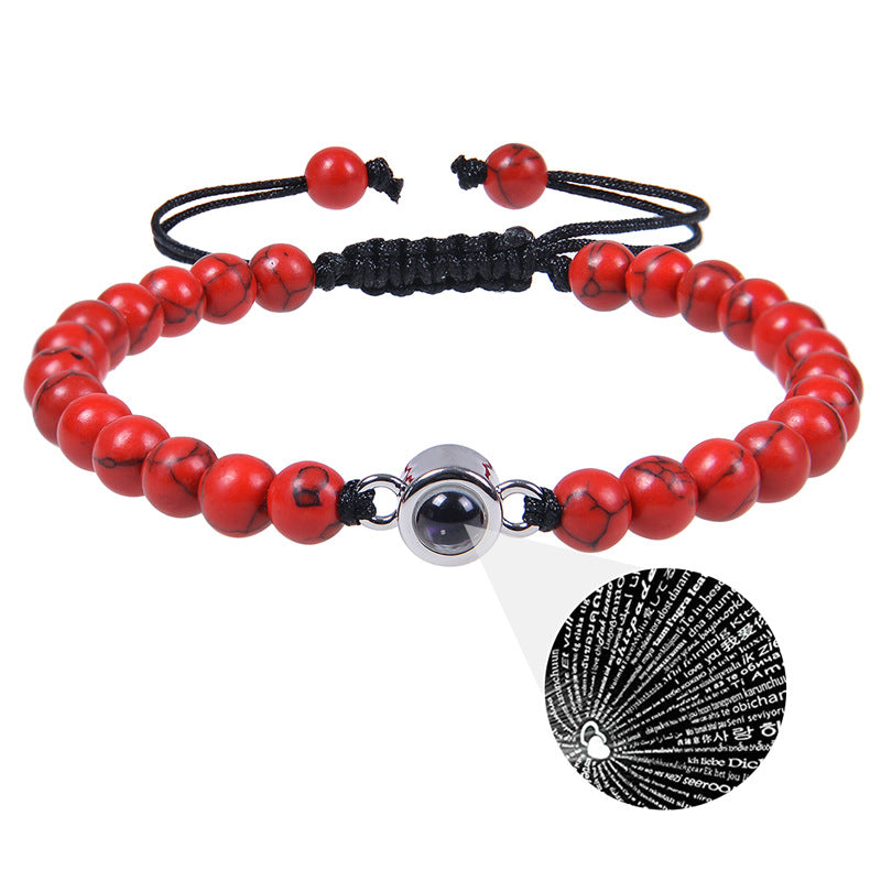 100 Languages I Love You Photo Projection Bracelet
