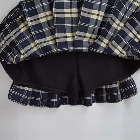 A-Line High-Waisted Short Skirt