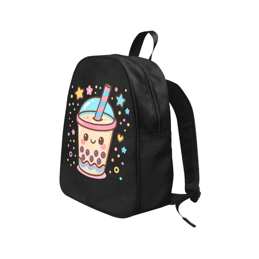 Sparkly Kawaii Boba Tea Canvas Backpack