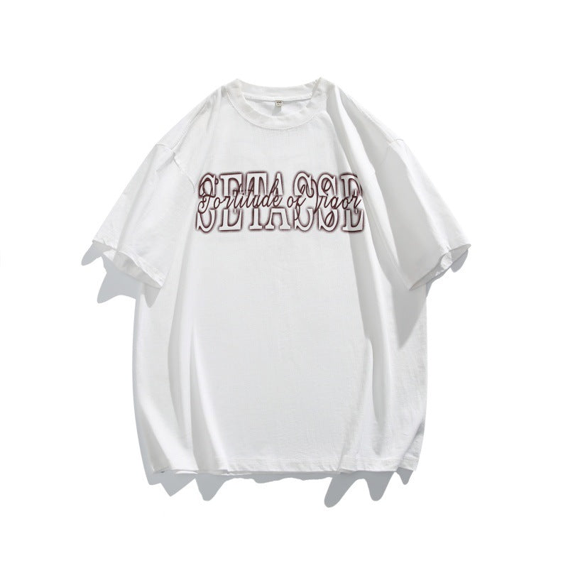 Harajuku Inspired Letter Print Loose Fit T-Shirt