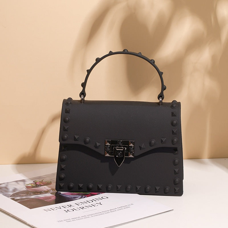 Harajuku Style Mini Jelly Handbag with Chain