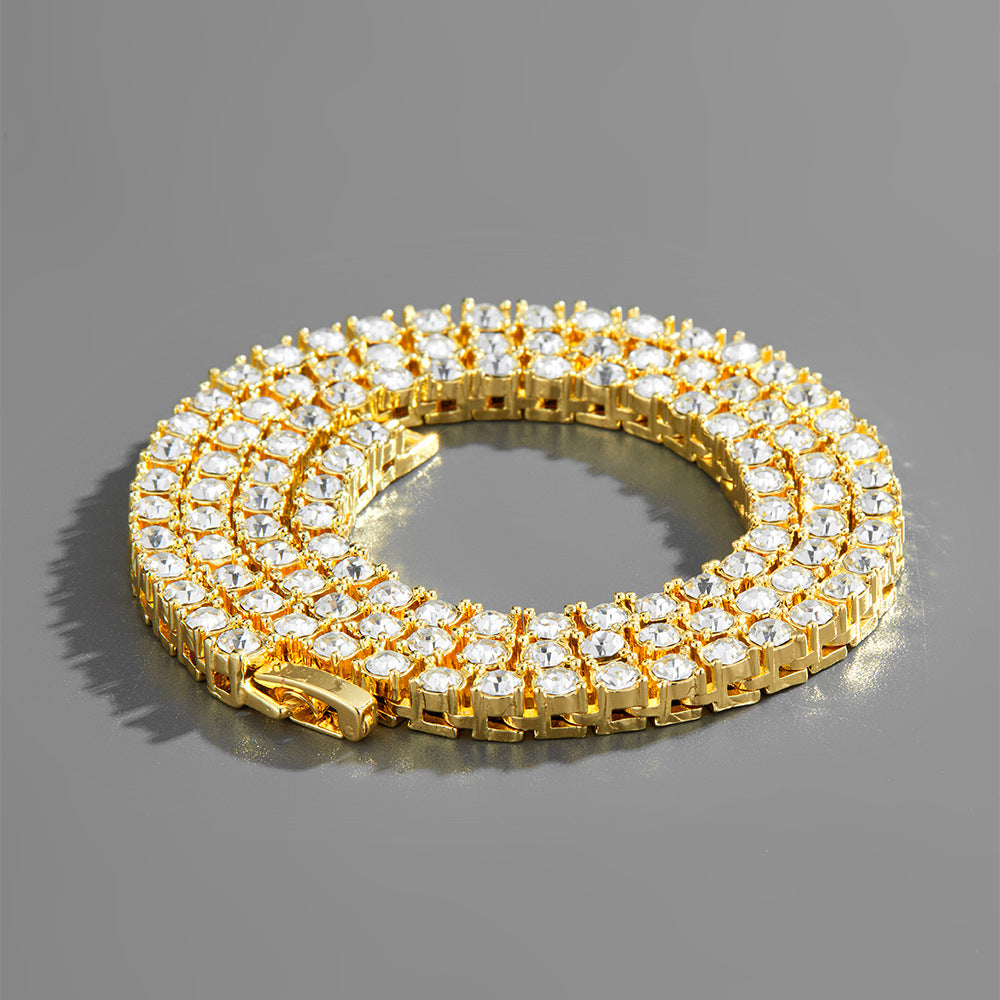 Versatile Rhinestone Tennis Chain Necklace