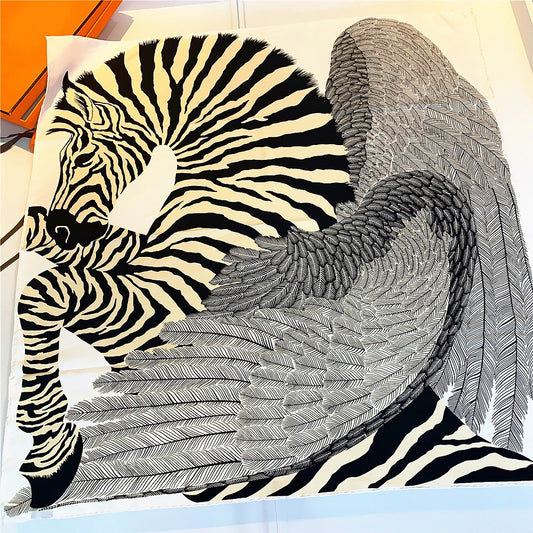 Harajuku Style Pegasus Angel Wings Square Scarf