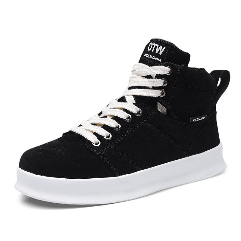 High Top Suede Board Shoes - Harajuku Style