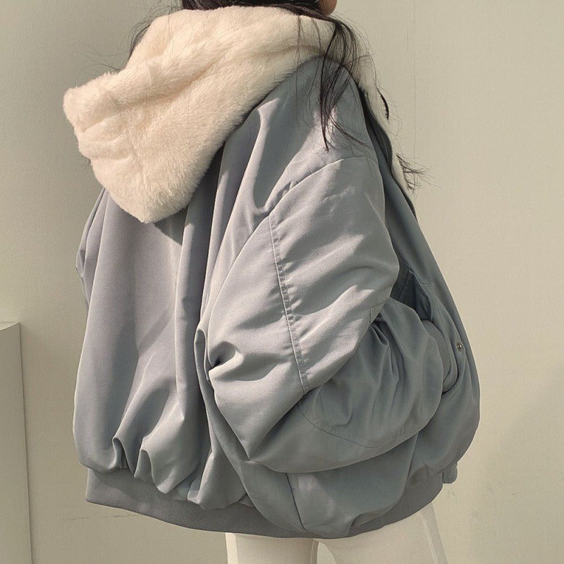 Harajuku Style Women's Hooded Winter Jacket