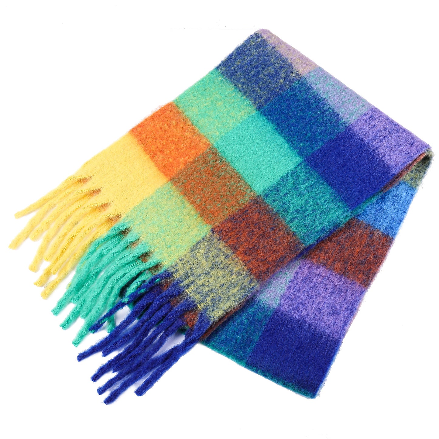 Colorful Tassel Scarf for Women - Harajuku Style