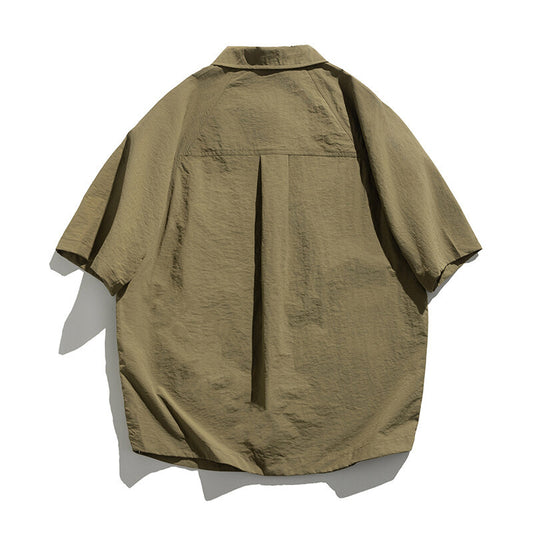 Color Blocking Patchwork Pocket Shirt