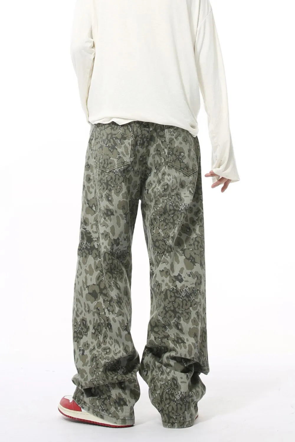 Harajuku Style Camouflage Jeans with Pockets