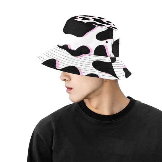 Harajuku Cow Pattern Men's Bucket Hat