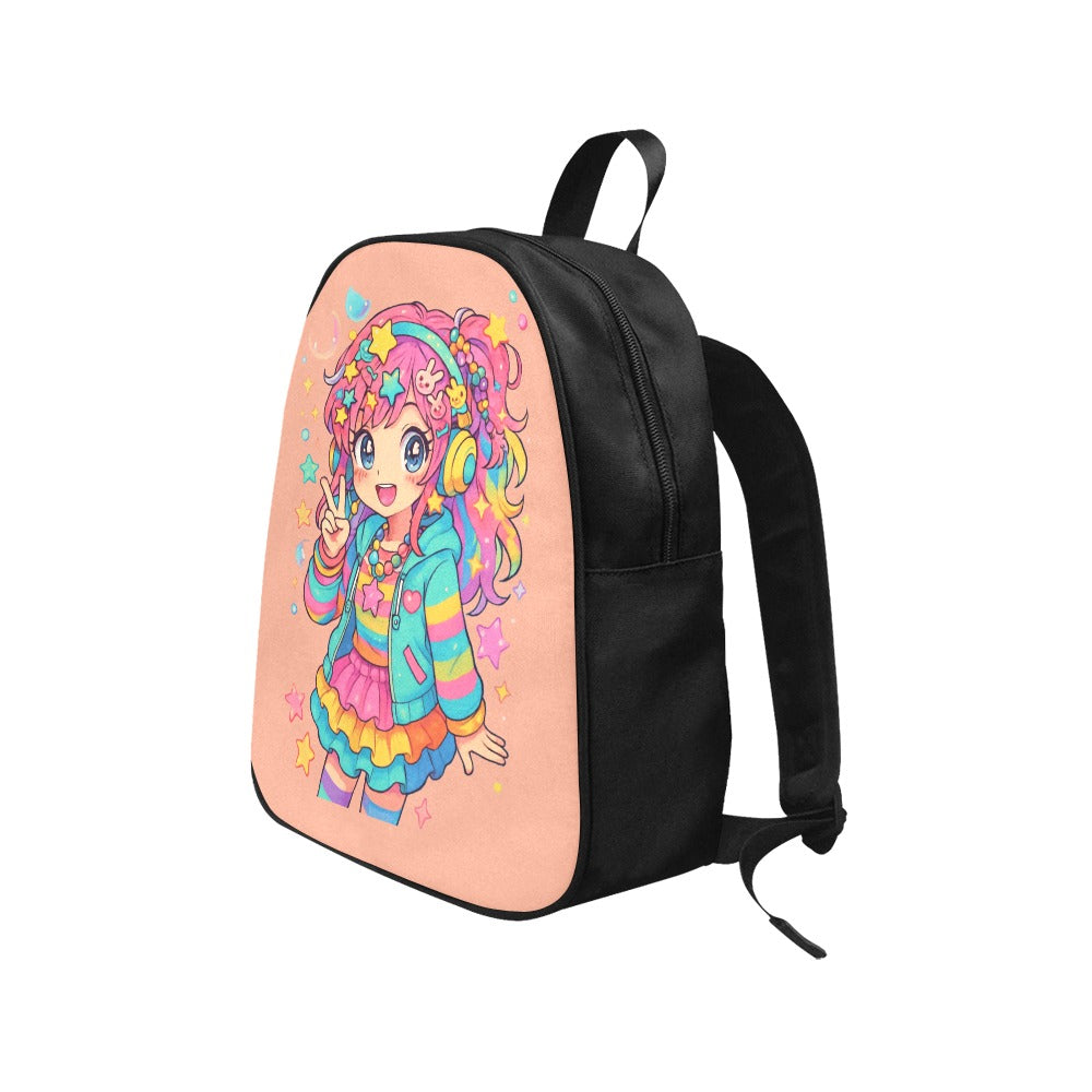 Harajuku Kawaii Cute Anime Girl Canvas Backpack