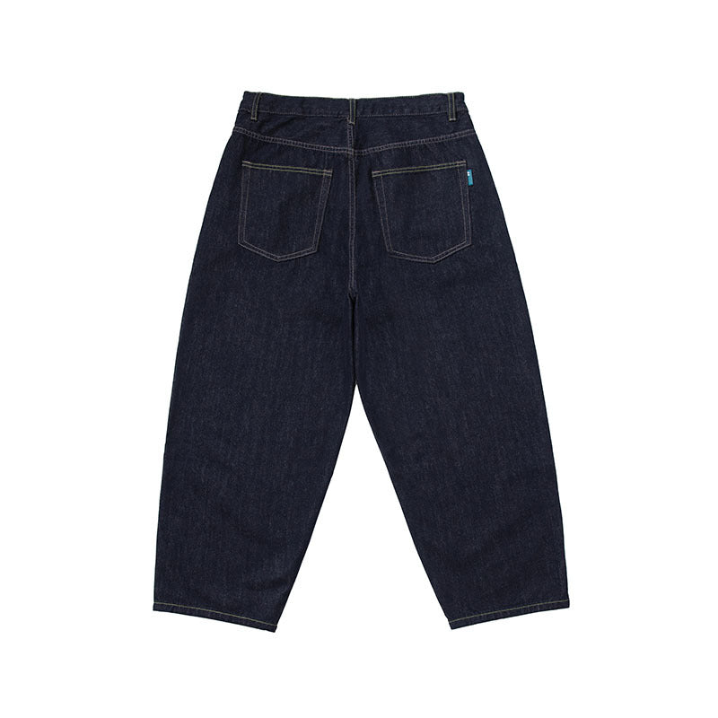 Harajuku Style Wide Leg Denim Pants - Retro Casual Fit