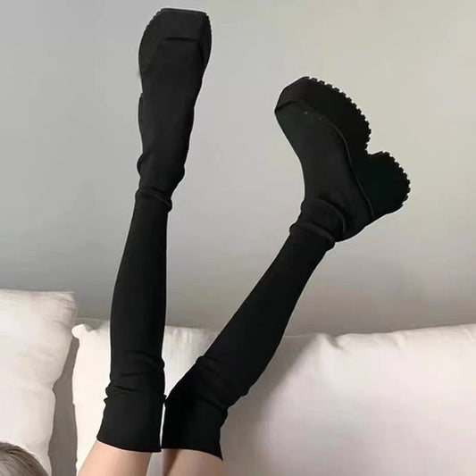 Harajuku Style Gothic Platform Ankle Boots for Women