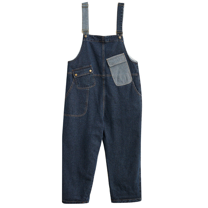 Cowboy Cropped Overalls for Women