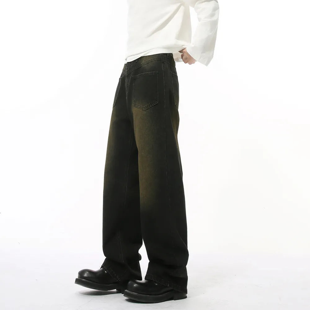 Men's Distressed Backward Jeans - Harajuku Style