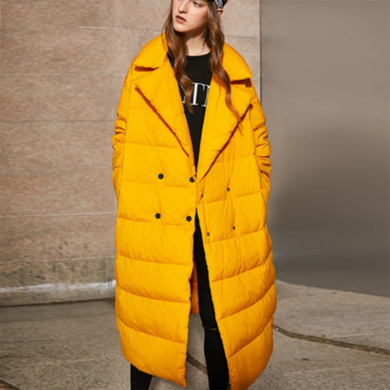 Playful Winter Women 90% White Duck Down Jacket
