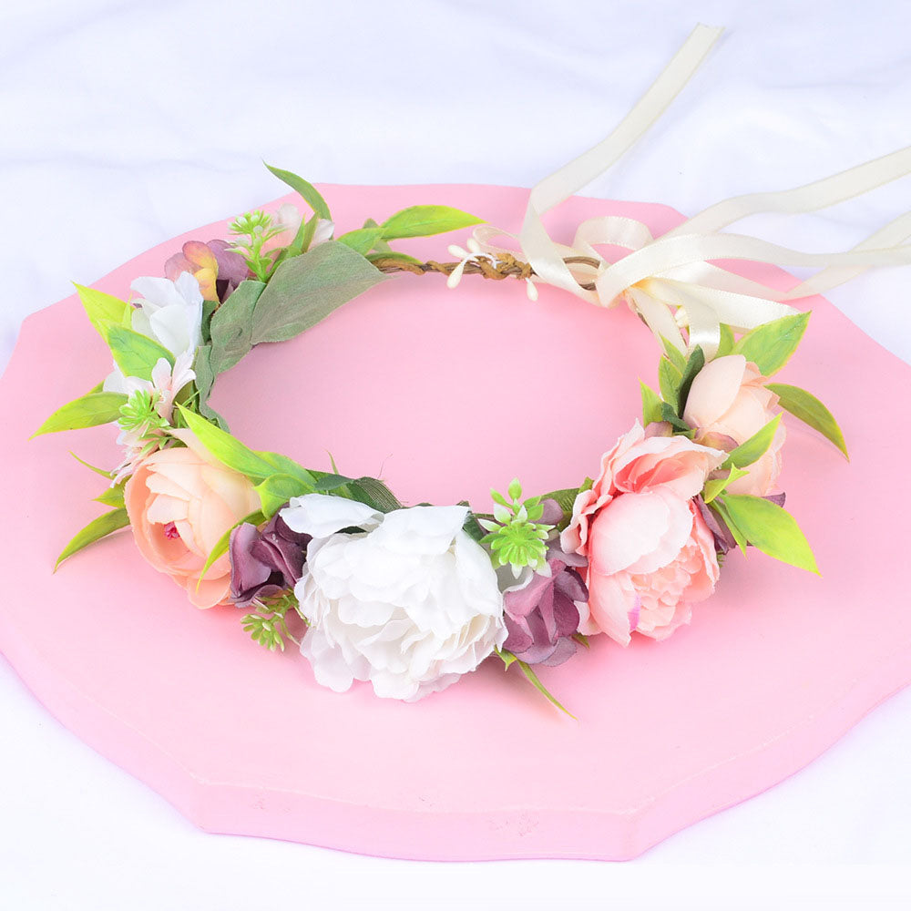 Girl's Flower Wreath Headband