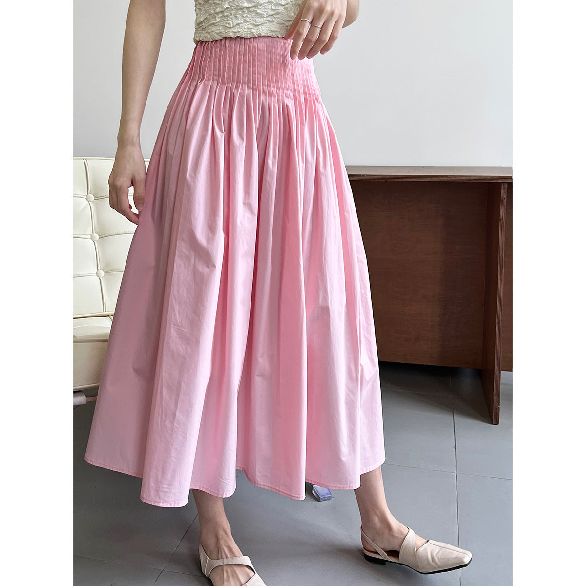 Playful Pleated A-Line Skirt for Women