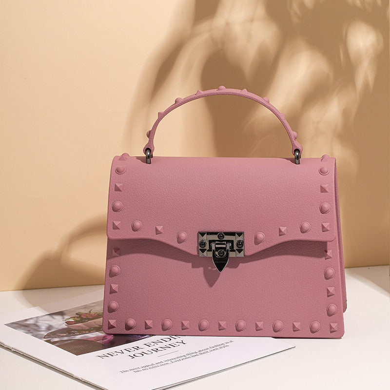 Harajuku Style Mini Jelly Handbag with Chain