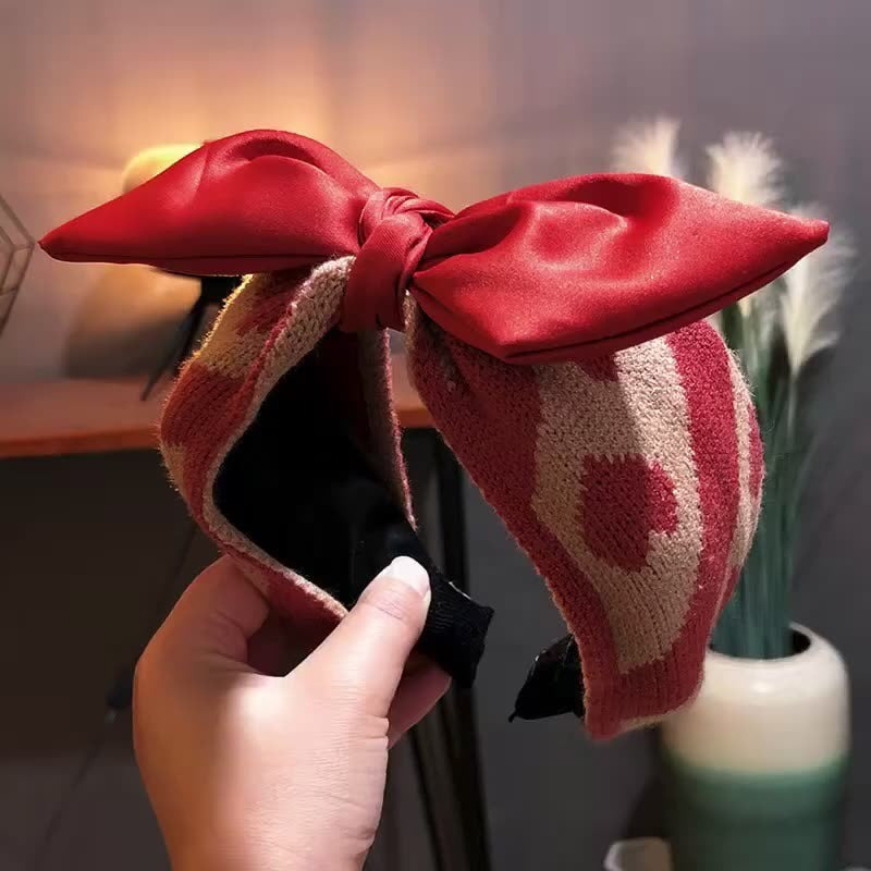 South Korea Winter Woolen Hair Band with Rabbit Ears