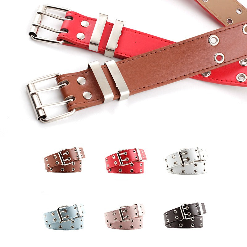Gothic Punk Style Chain Decorative Eyelet Belt