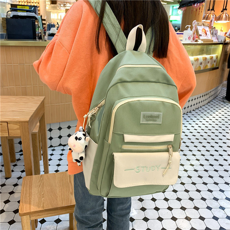 Korean Style Large-Capacity Backpack for School Girls