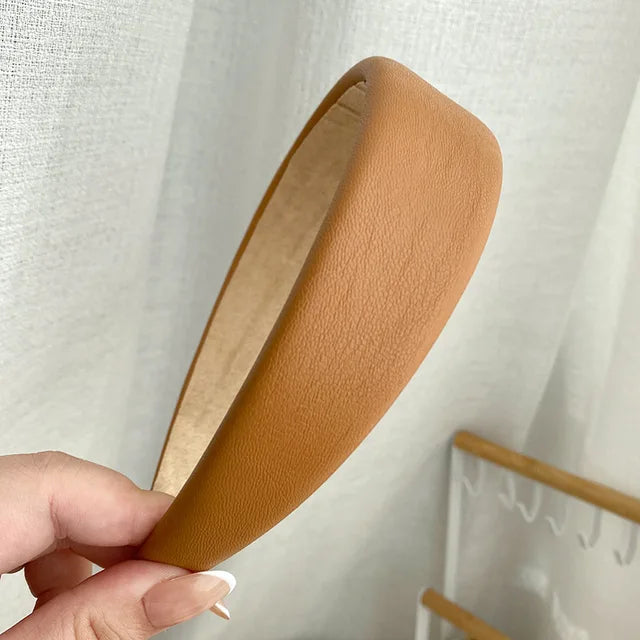 Minimalist Korean PU Headband – Versatile Hair Accessory