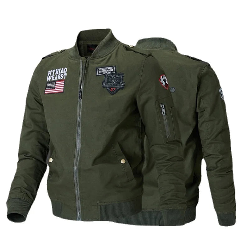 Men's Casual Slim Fit Bomber Jacket - Harajuku Style