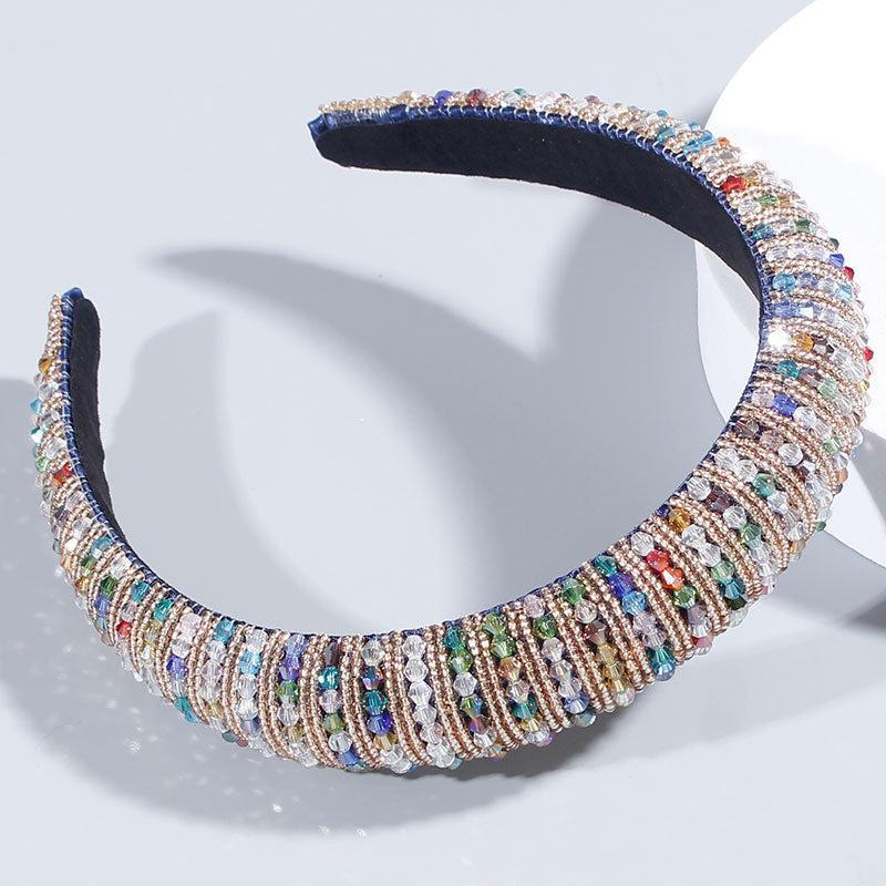 Red Thin Sponge Pearl Headband