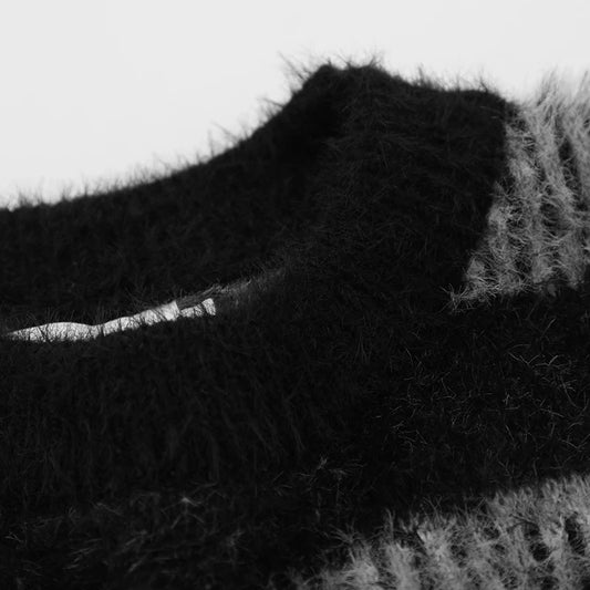 High Street Zebra Striped Knitted Sweater