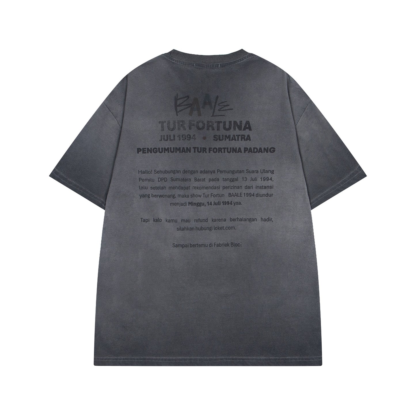 Harajuku Style Vintage Dyed Rock Singer T-Shirt
