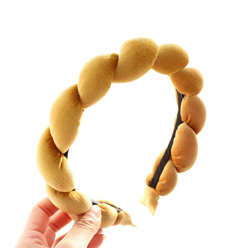 Velvet Braid Headband for Autumn & Winter