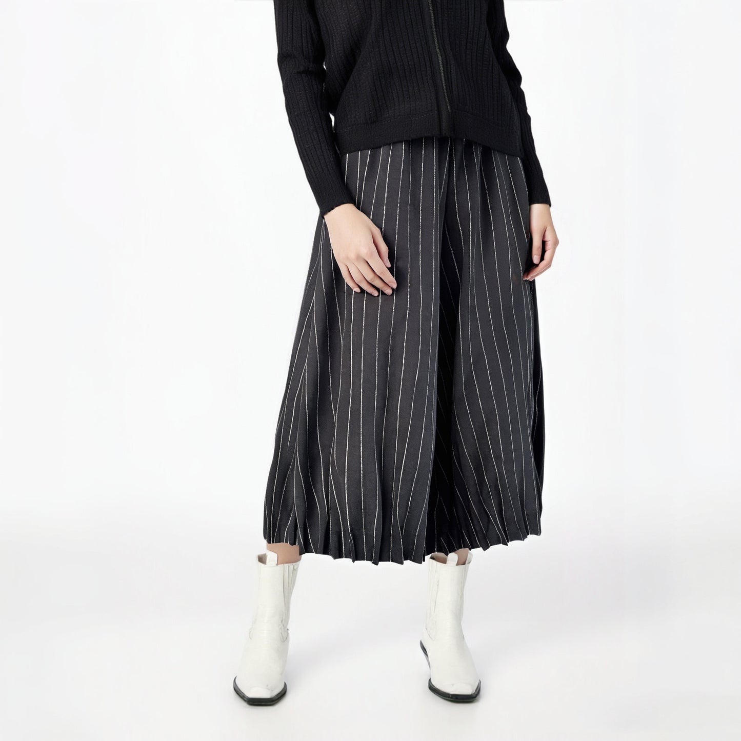 Casual Dark Grey Velvet Lantern Pants