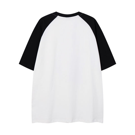 Harajuku Color Block Couple Tee