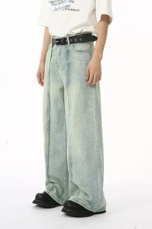 Playful Wide Leg Jeans with Pockets