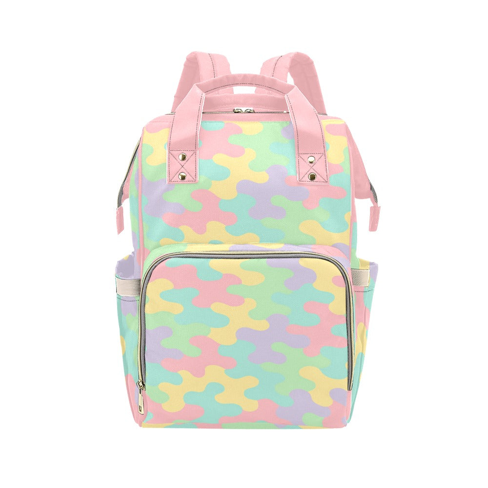 Harajuku Pastel Rainbow Camo Backpack