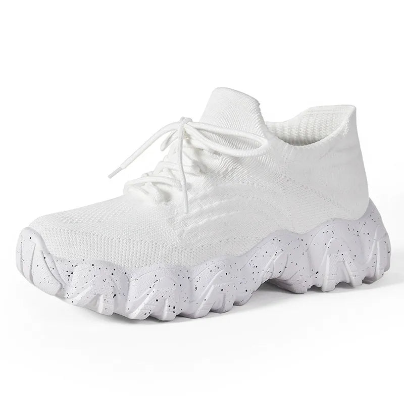 Lace Up Mesh Breathable Athletic Shoes
